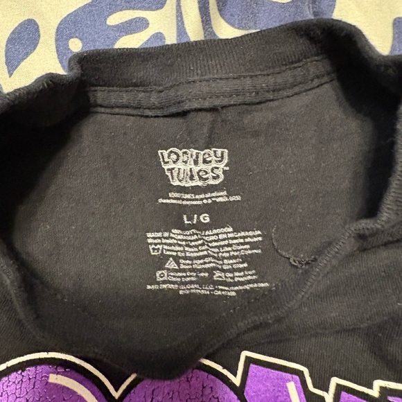 Warner Bros. Black and Purple Looney Tunes Kids T-Shirt - Picture 2 of 4